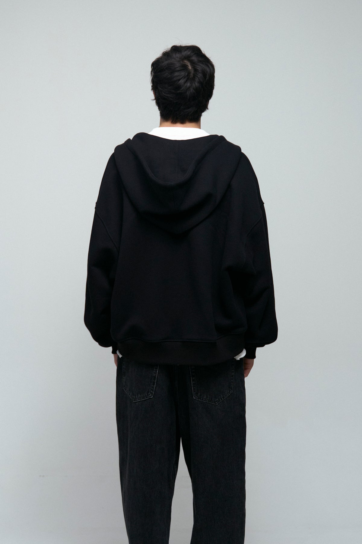 Black Zip-Hoodie Relax Unisex