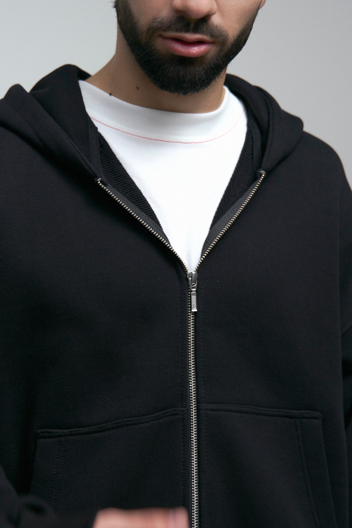 Black Zip-Hoodie Relax Unisex