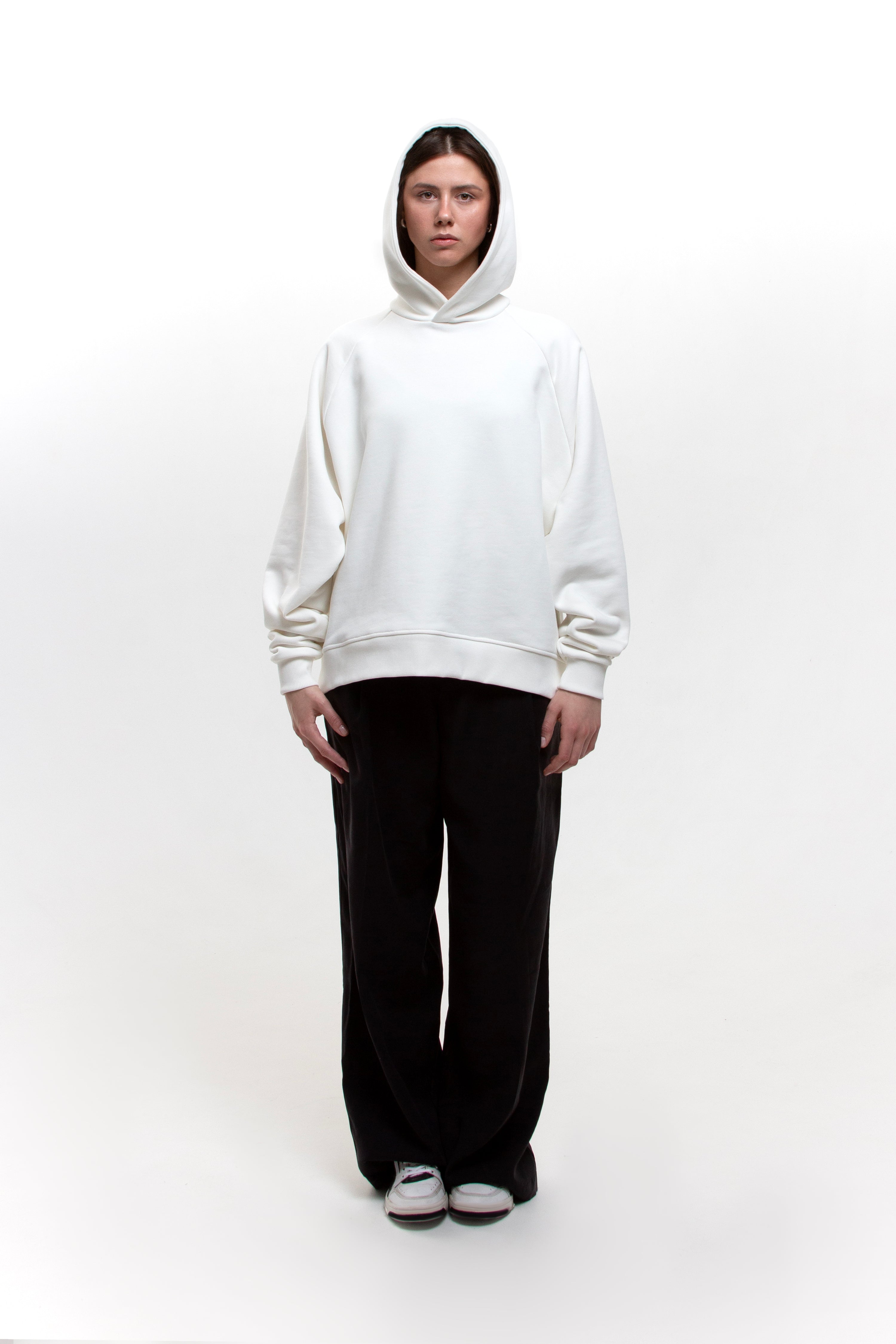 Ivory Hoodie Oversized