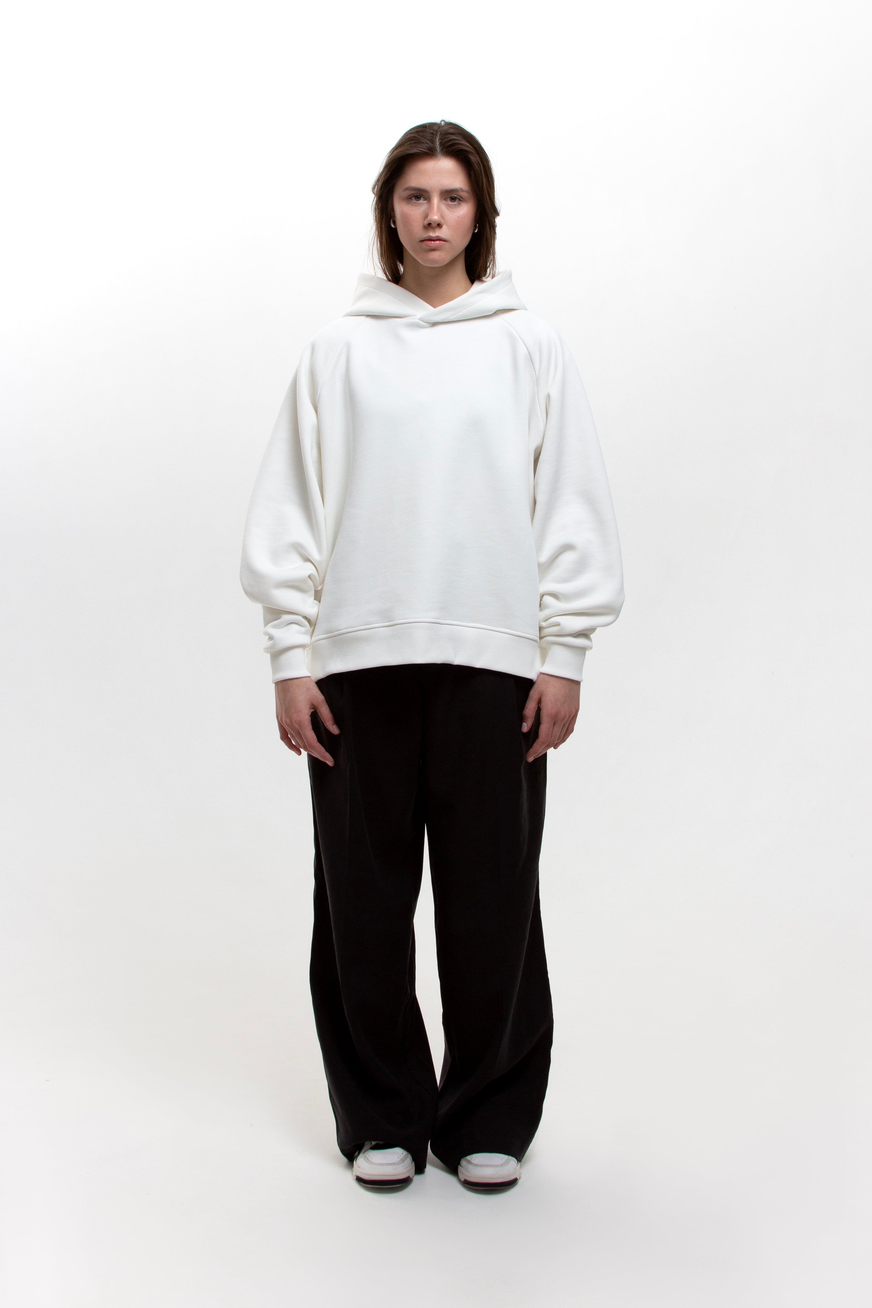 Ivory Hoodie Oversized