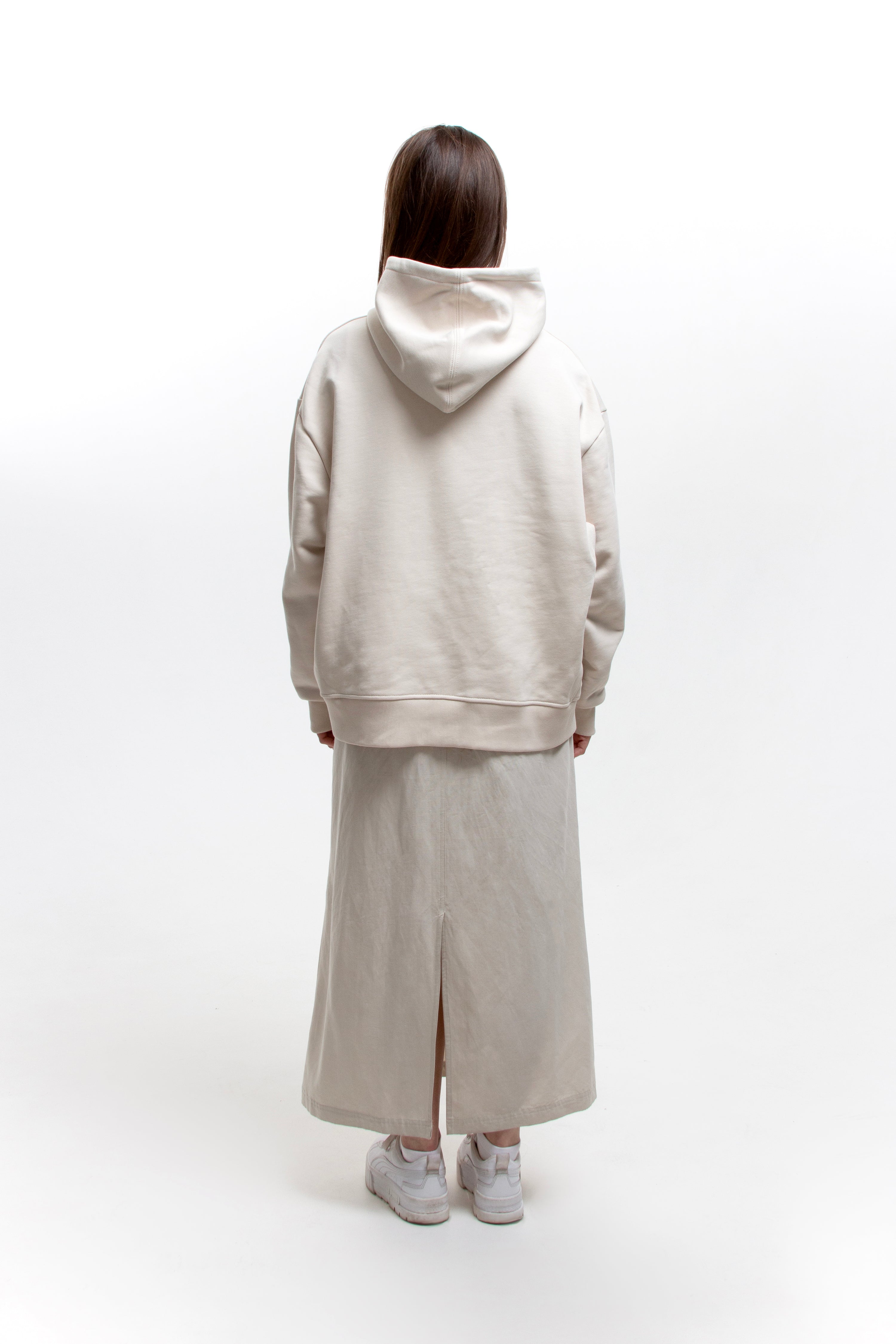 Beige Hoodie Relax Unisex