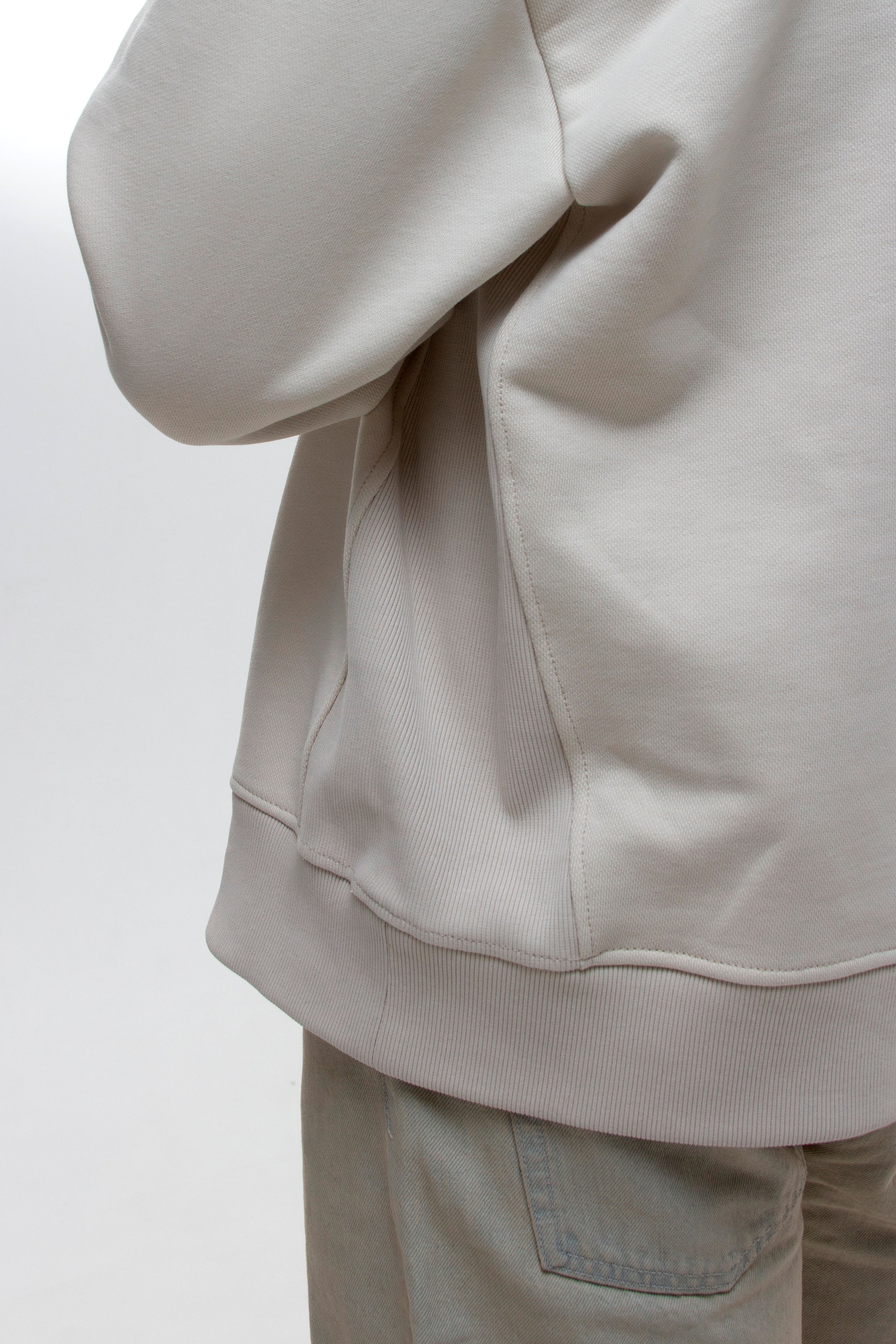 Beige Zip-Hoodie Relax Unisex