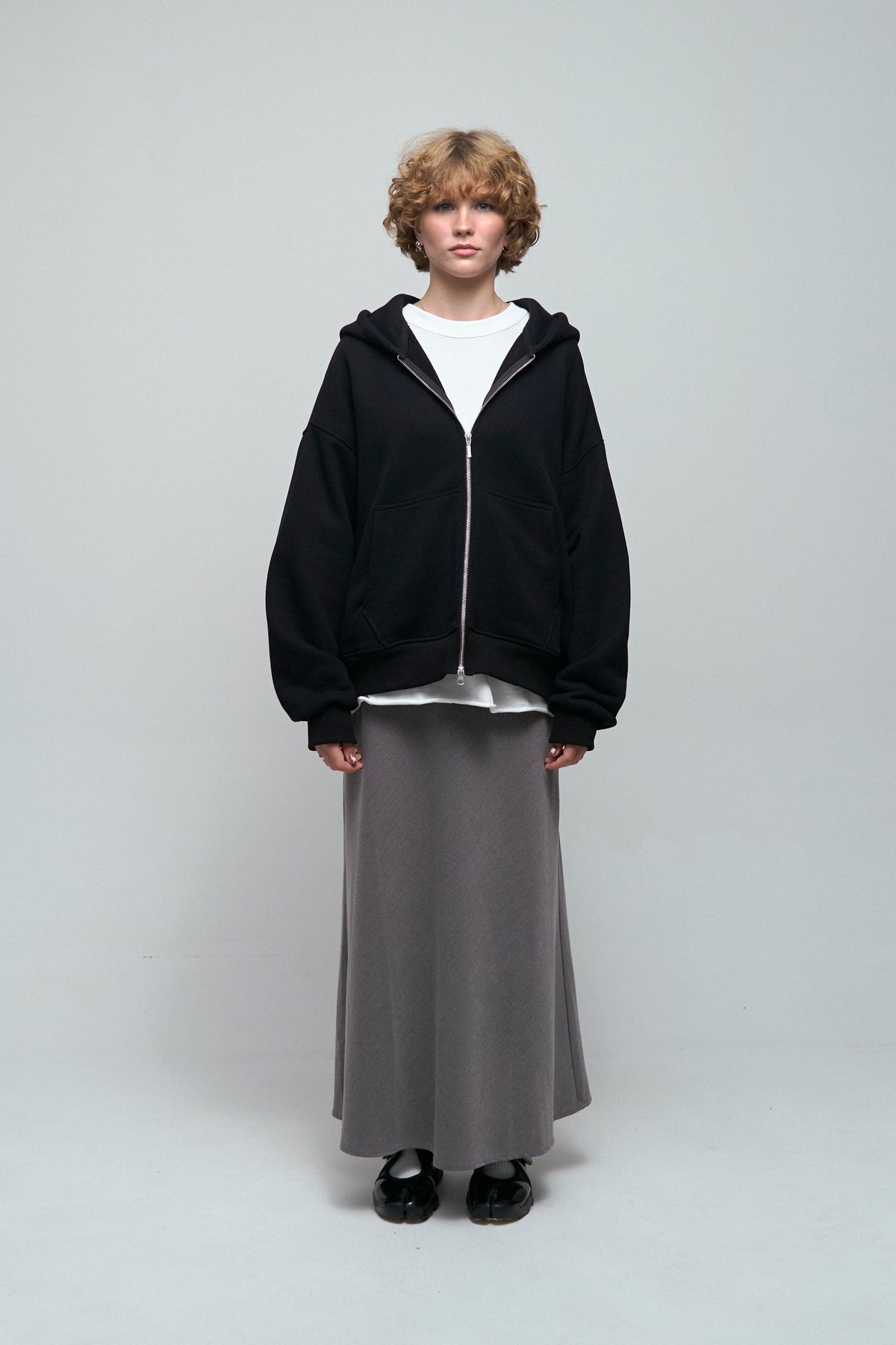 Oversize zip-hoodie