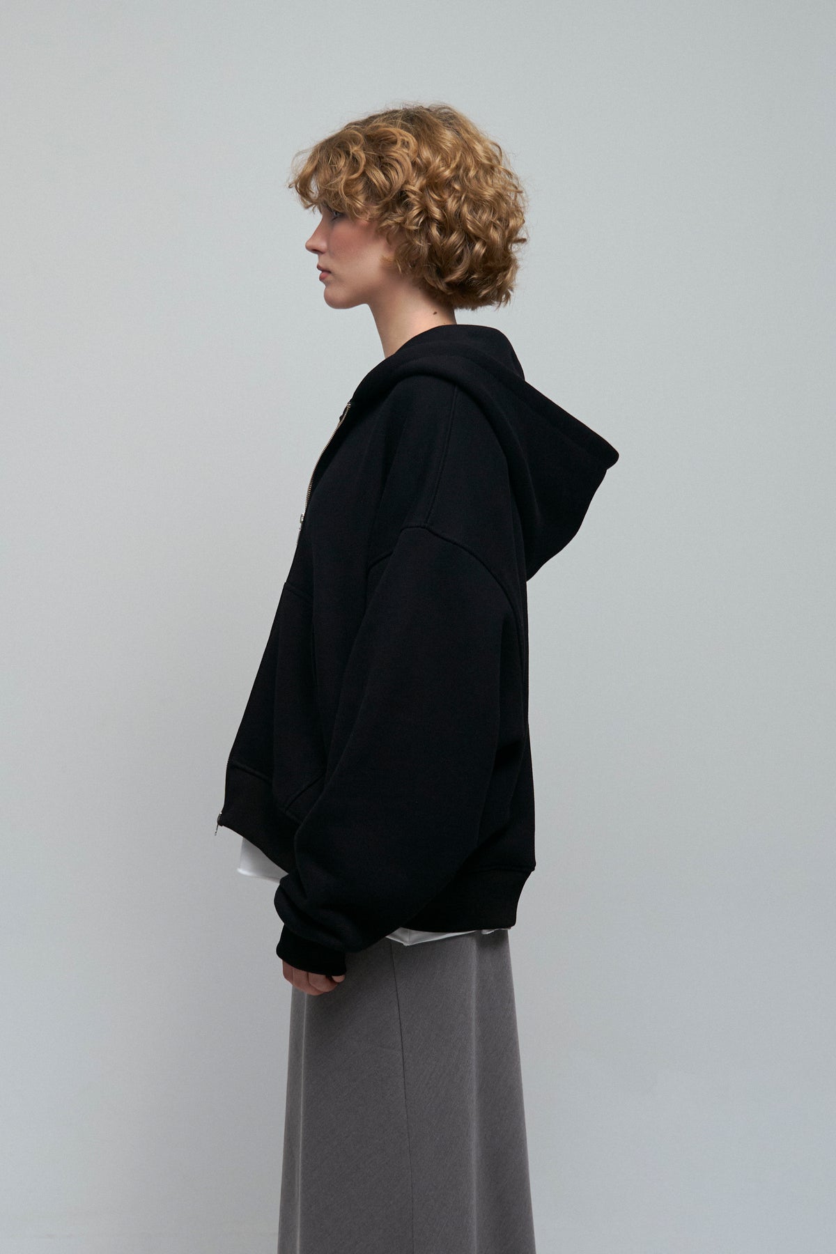 Oversize zip-hoodie