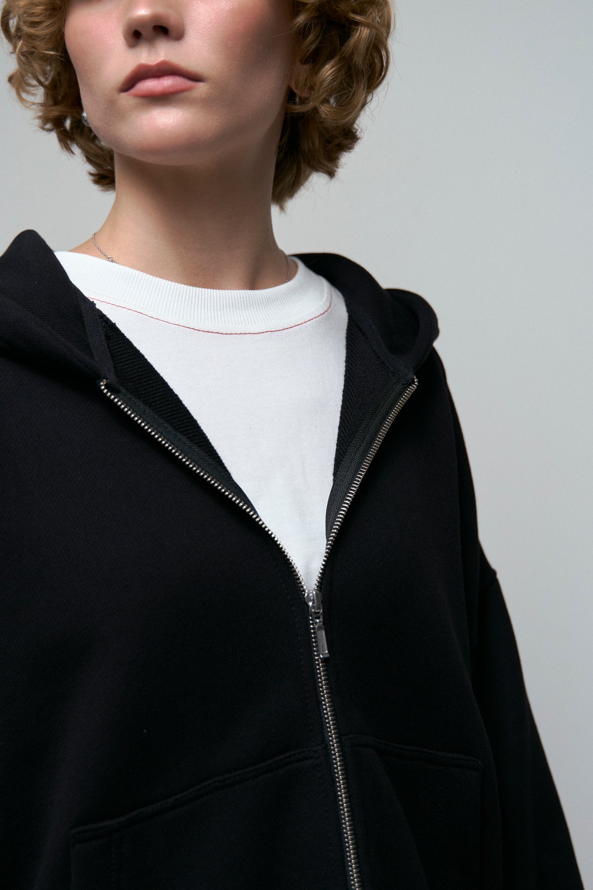 Black Zip-Hoodie Relax Unisex
